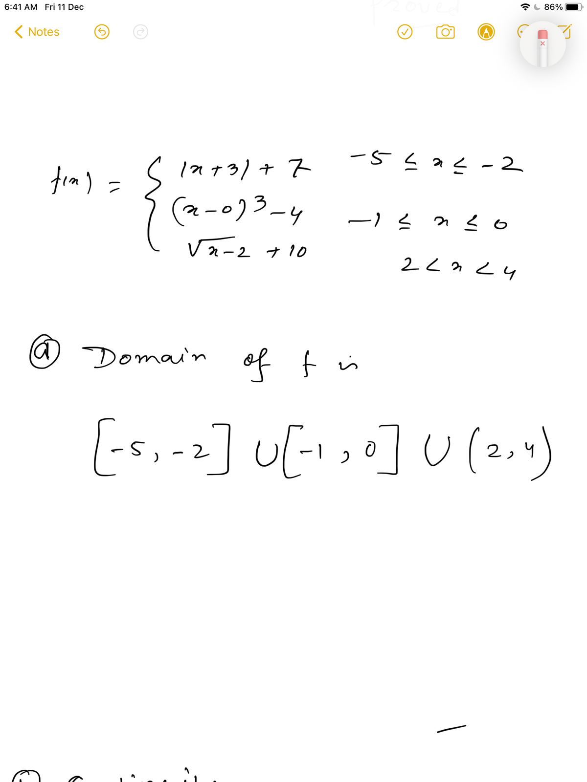 Advanced Math homework question answer, step 1, image 1