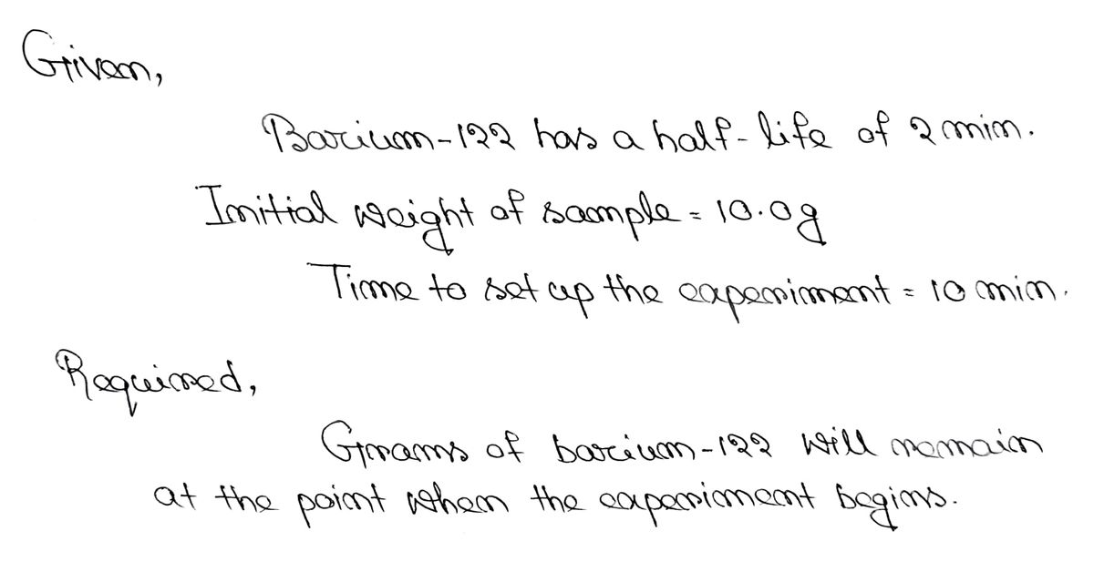 Chemistry homework question answer, step 1, image 1