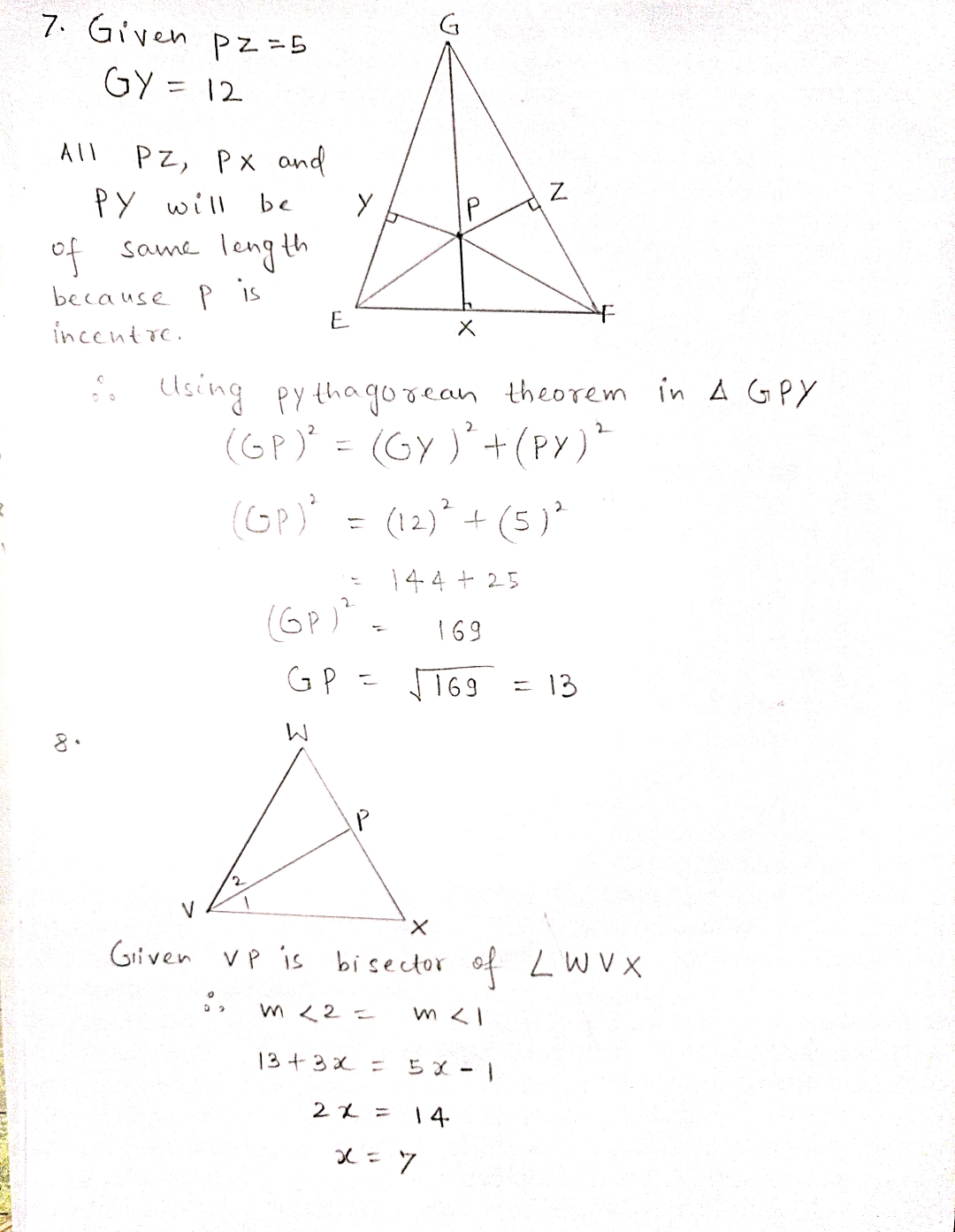 Geometry homework question answer, step 1, image 1