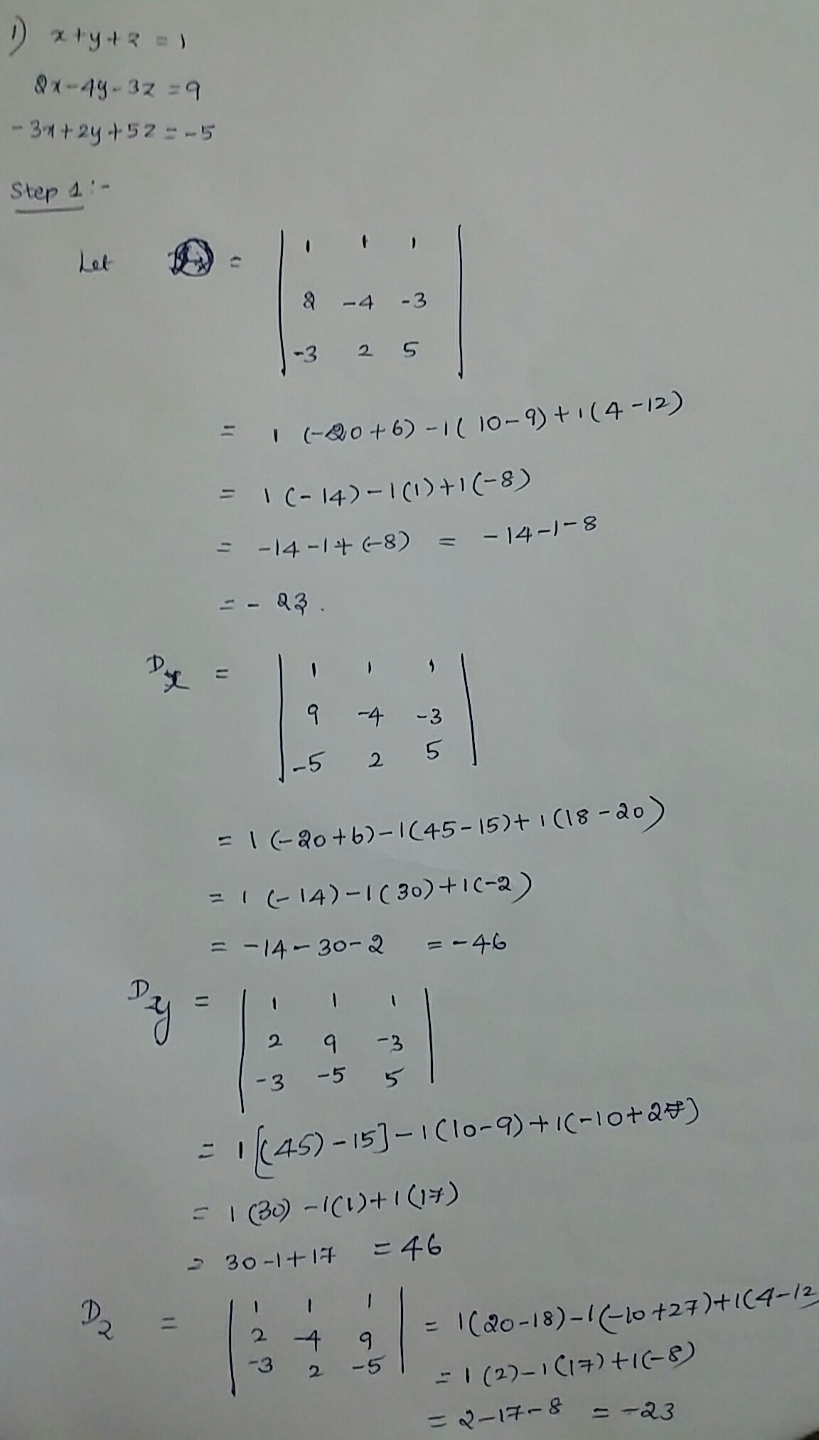 Algebra homework question answer, step 1, image 1