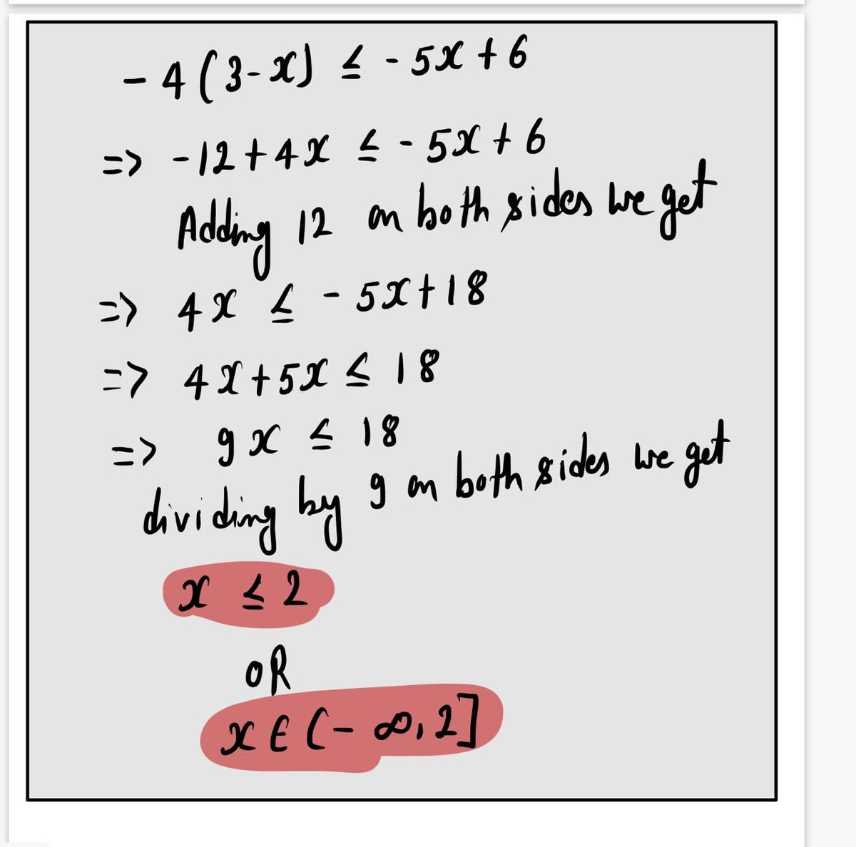 Algebra homework question answer, step 1, image 1