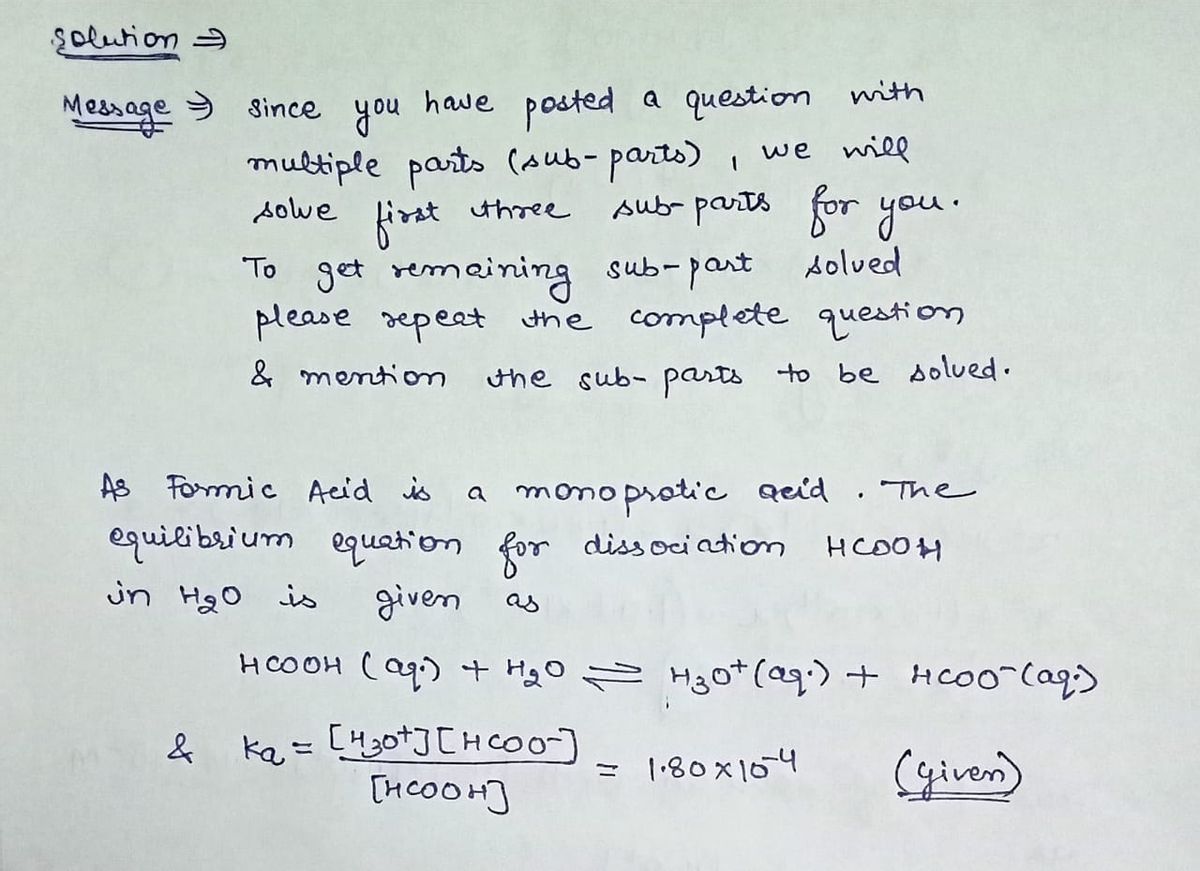 Chemistry homework question answer, step 1, image 1