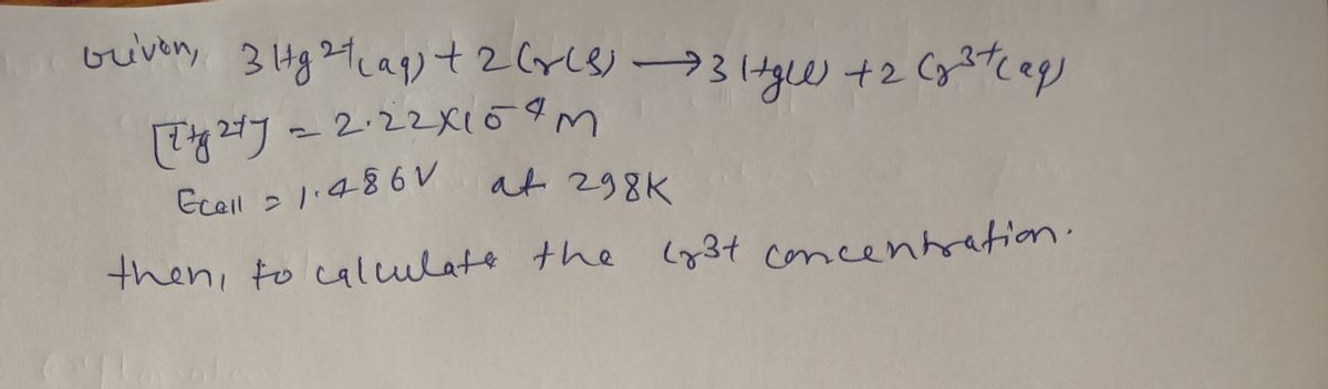 Chemistry homework question answer, step 1, image 1