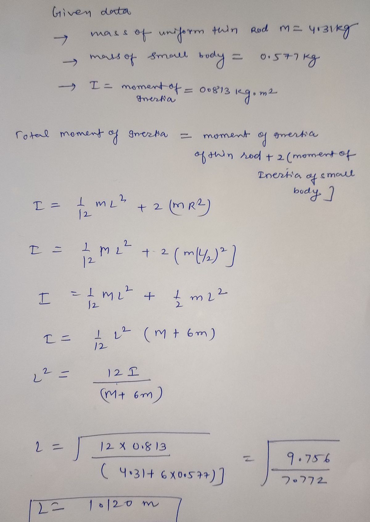 Physics homework question answer, step 1, image 1