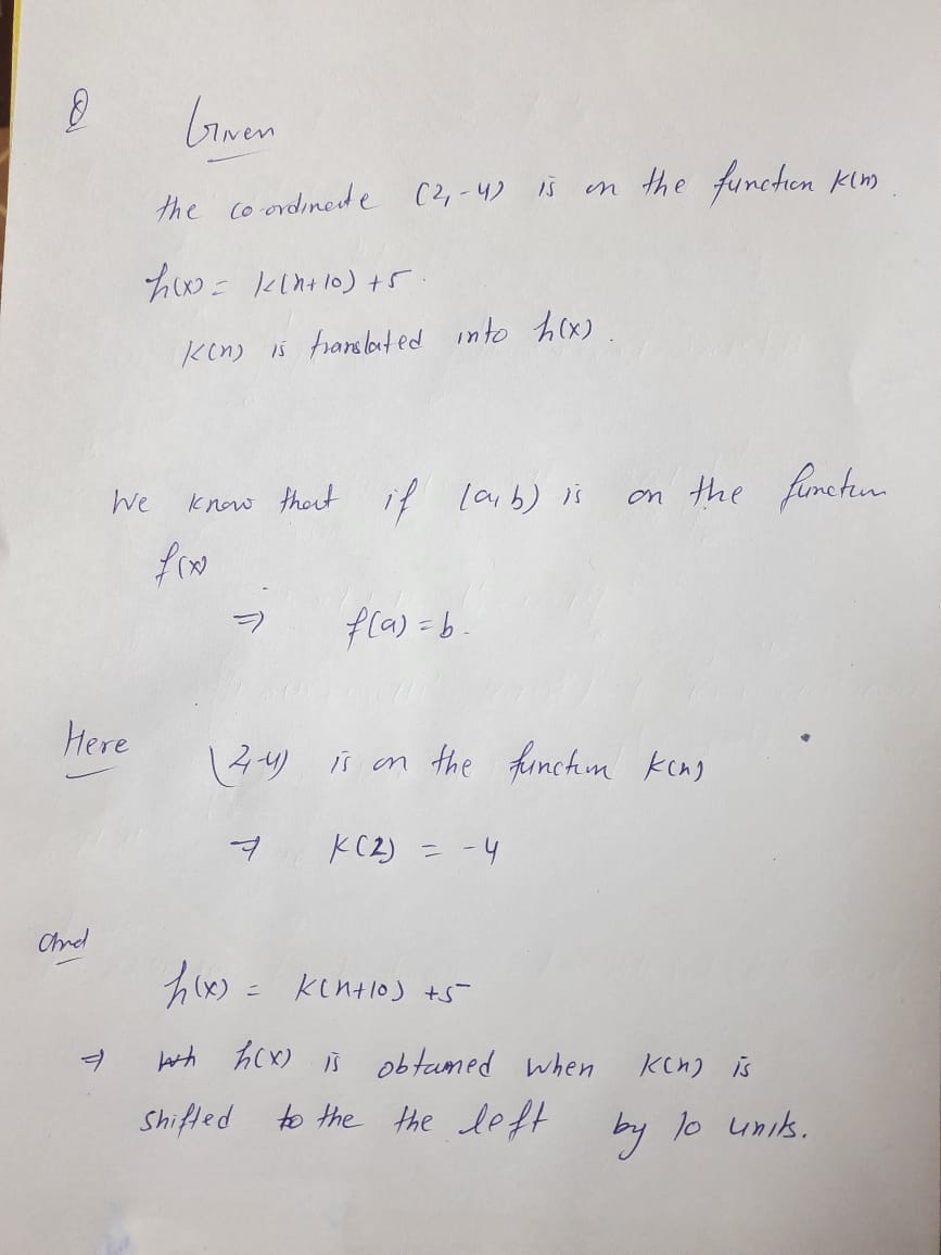 Algebra homework question answer, step 1, image 1