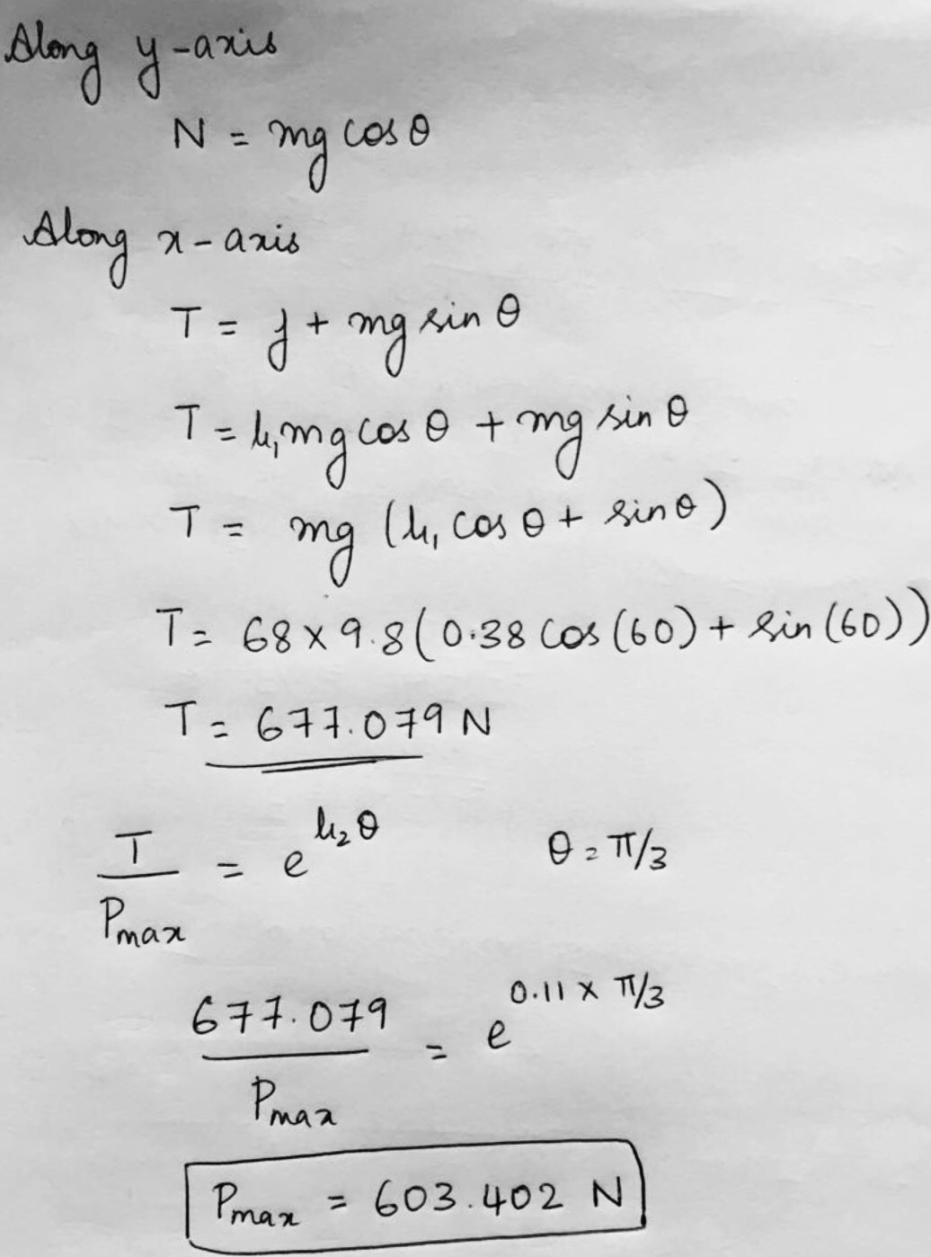 Physics homework question answer, step 3, image 1