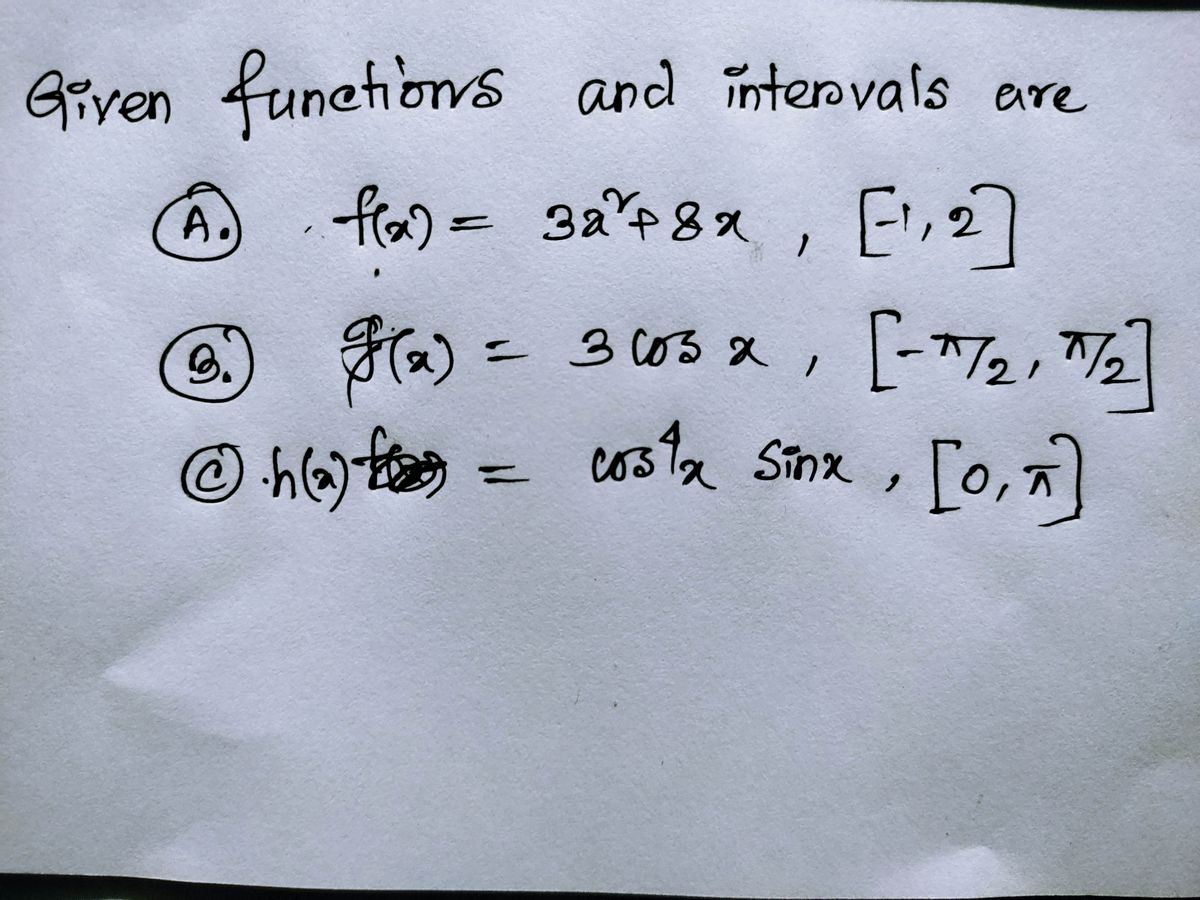 Calculus homework question answer, step 1, image 1