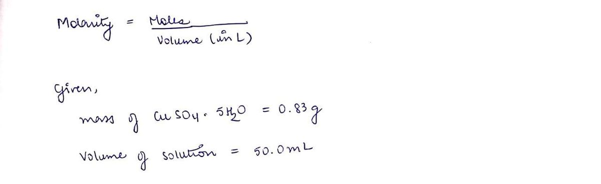 Chemistry homework question answer, step 1, image 1