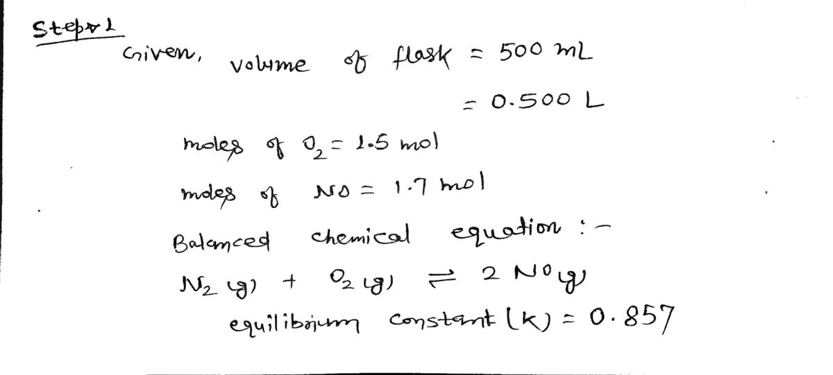 Chemistry homework question answer, step 1, image 1