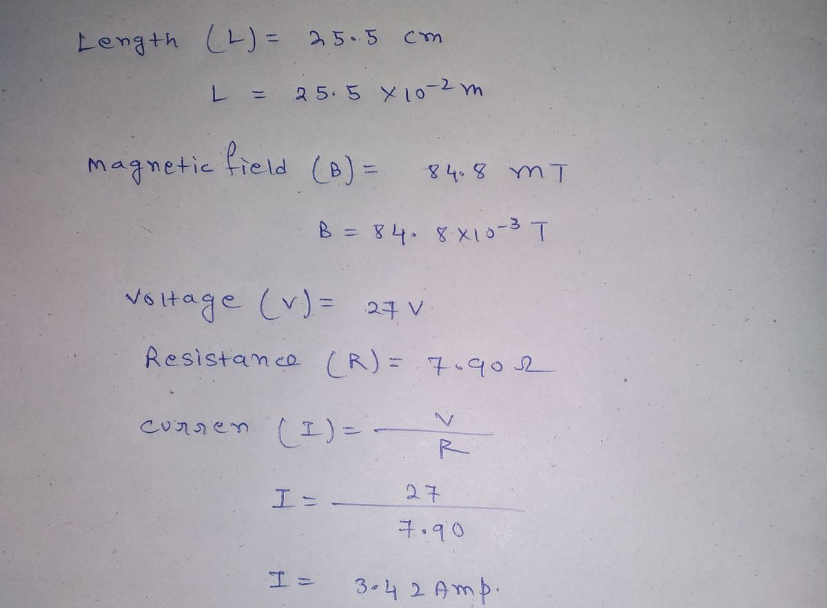 Physics homework question answer, step 1, image 1