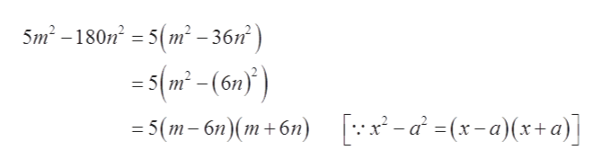 5m2-180n25(m2-36n)
- 5(m2 -(6n))
-5 (m- бп) (m+ бп)
[:* -а - (*-а)(*+а)]
11
