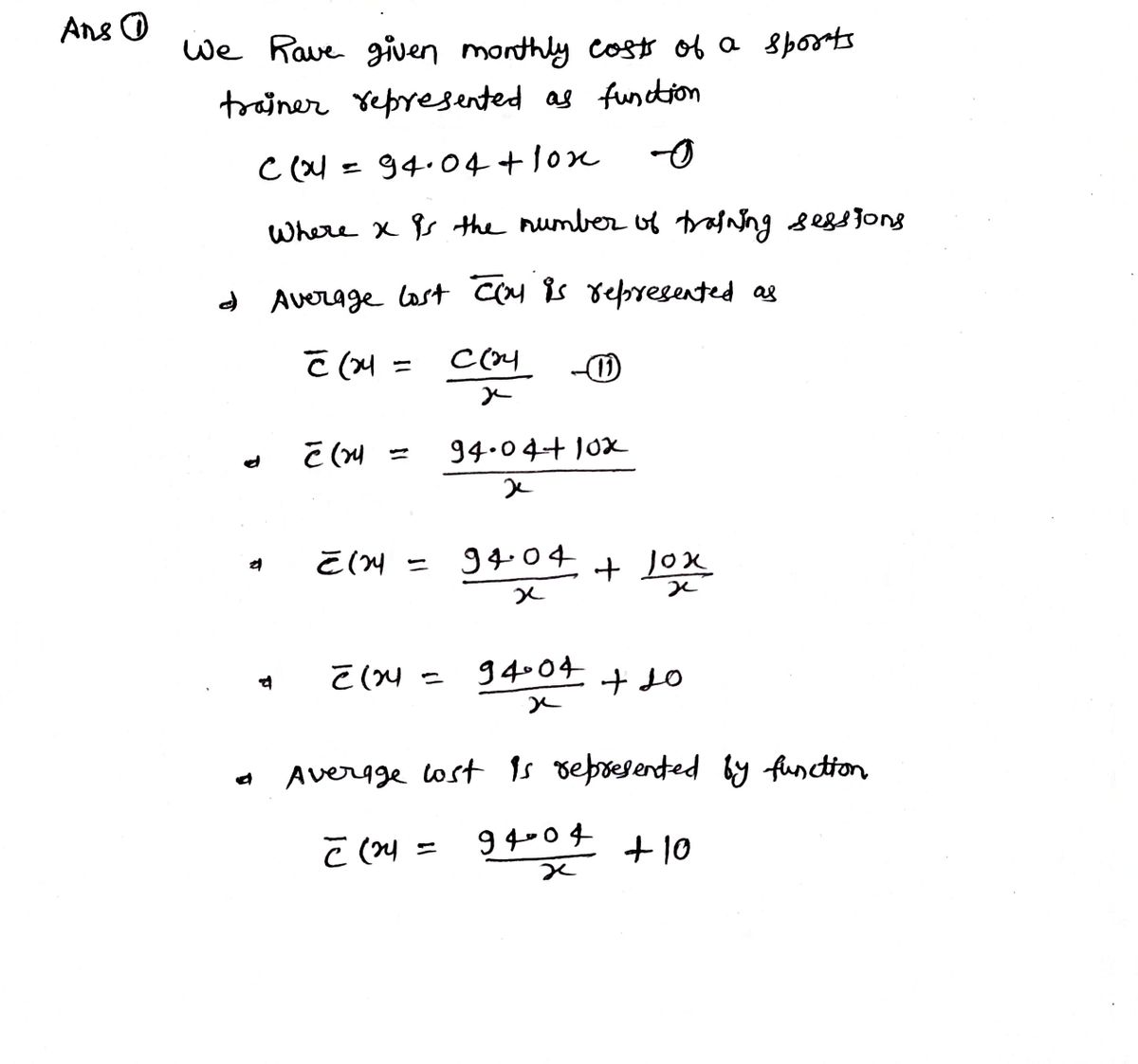 Algebra homework question answer, step 1, image 1