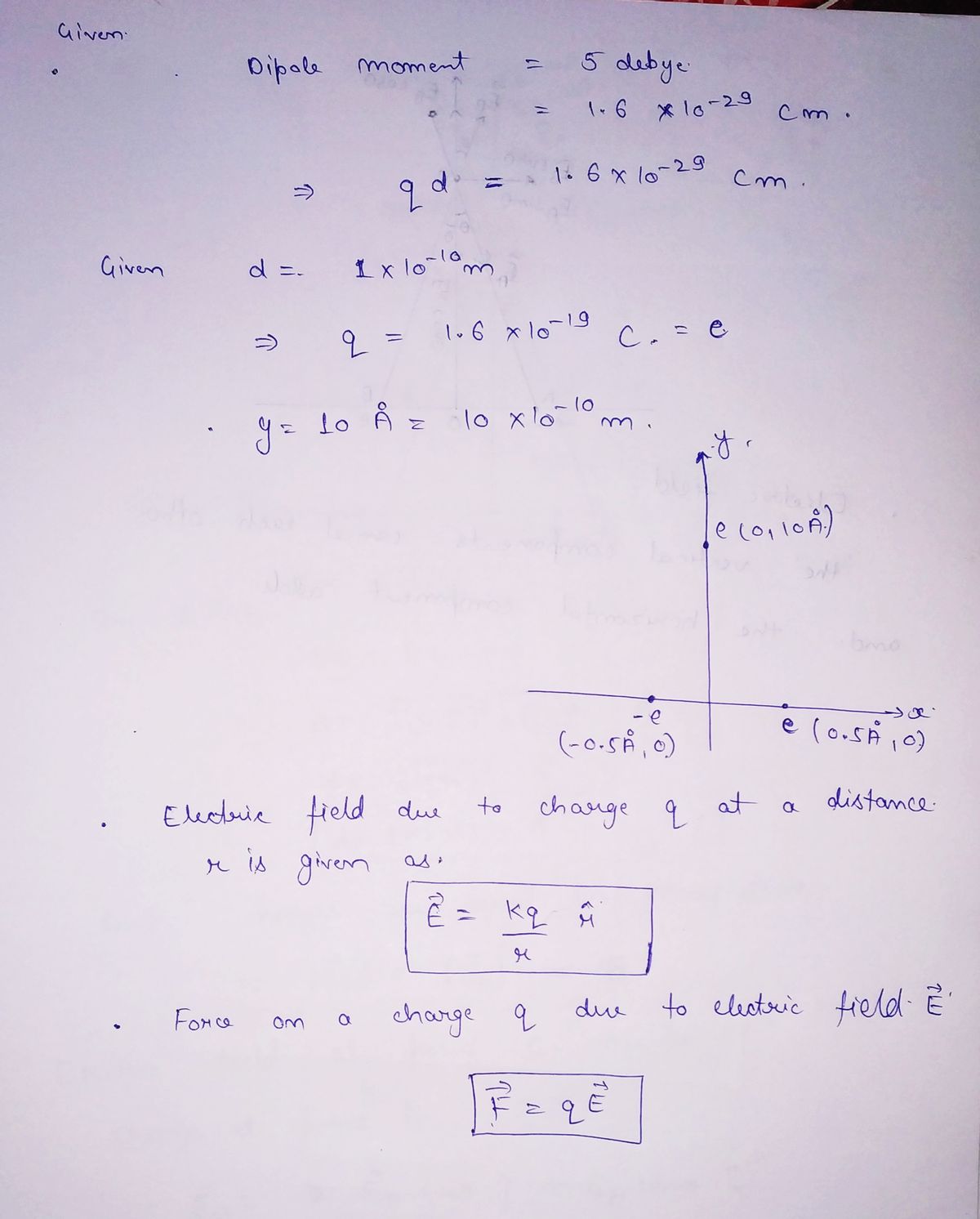 Physics homework question answer, step 1, image 1