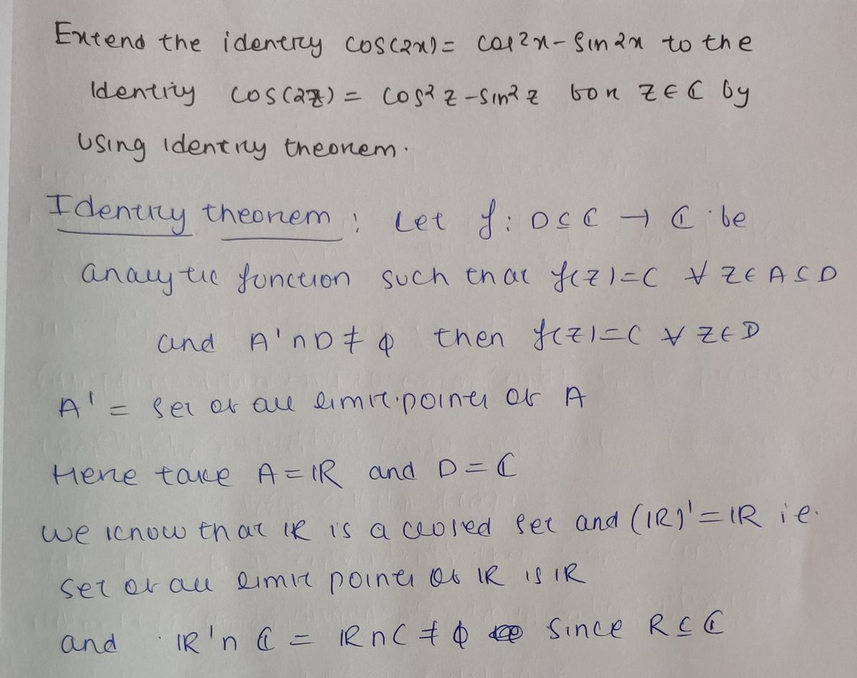 Advanced Math homework question answer, step 1, image 1