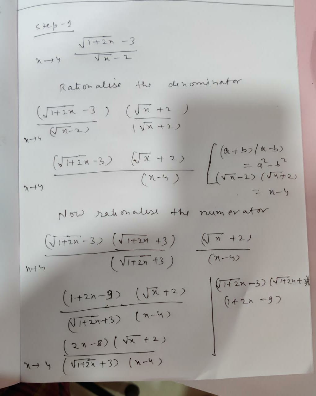 Calculus homework question answer, step 1, image 1