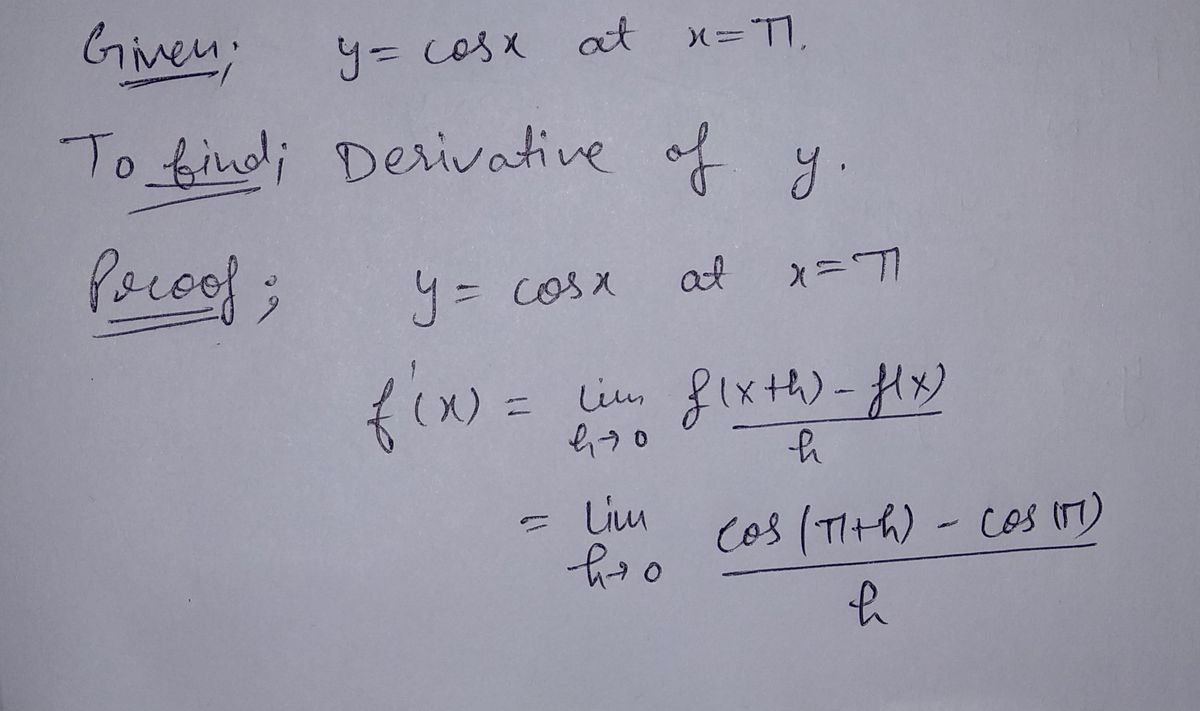 Calculus homework question answer, step 1, image 1