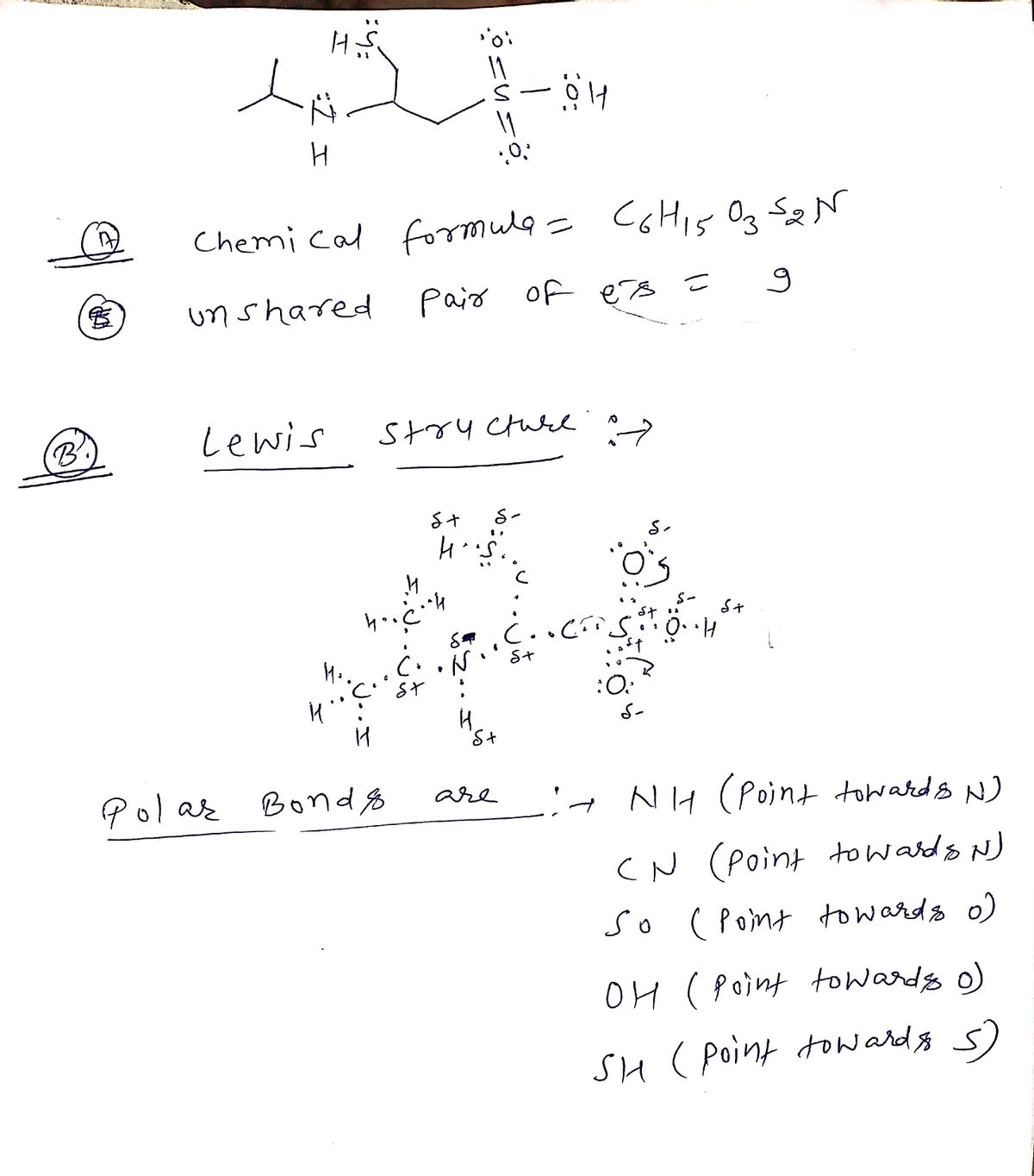 Answered B Draw the Lewis Structure and for bartleby