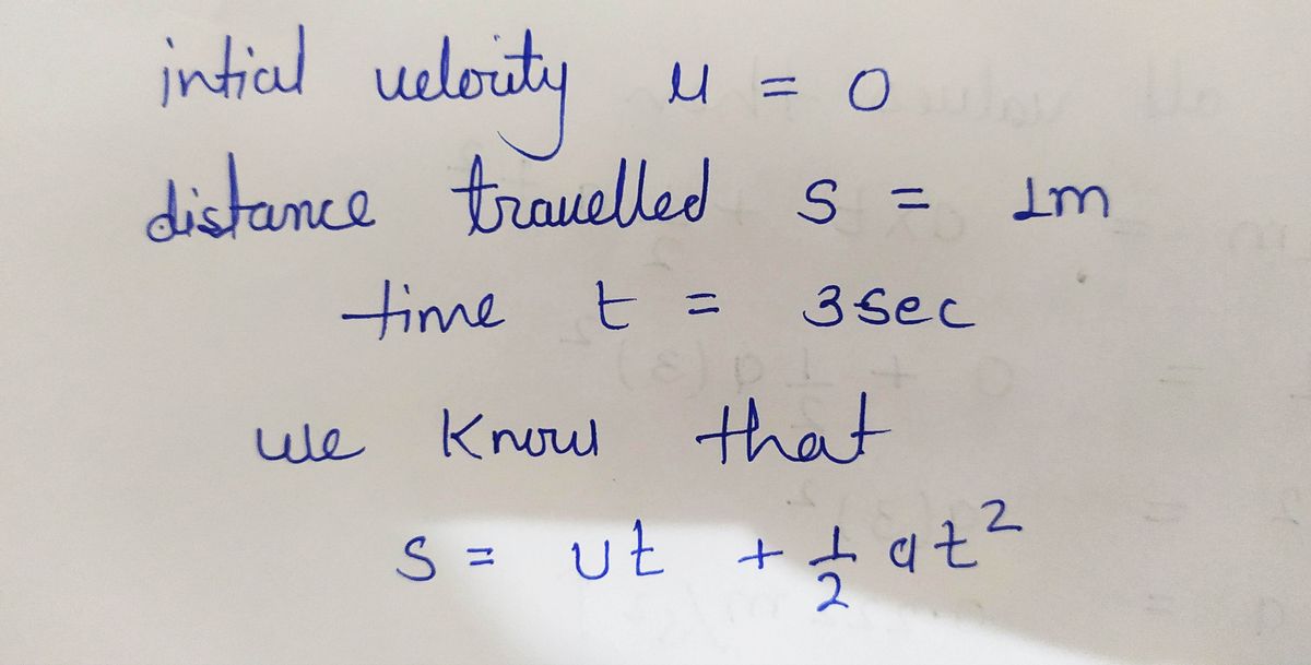 Physics homework question answer, step 1, image 1