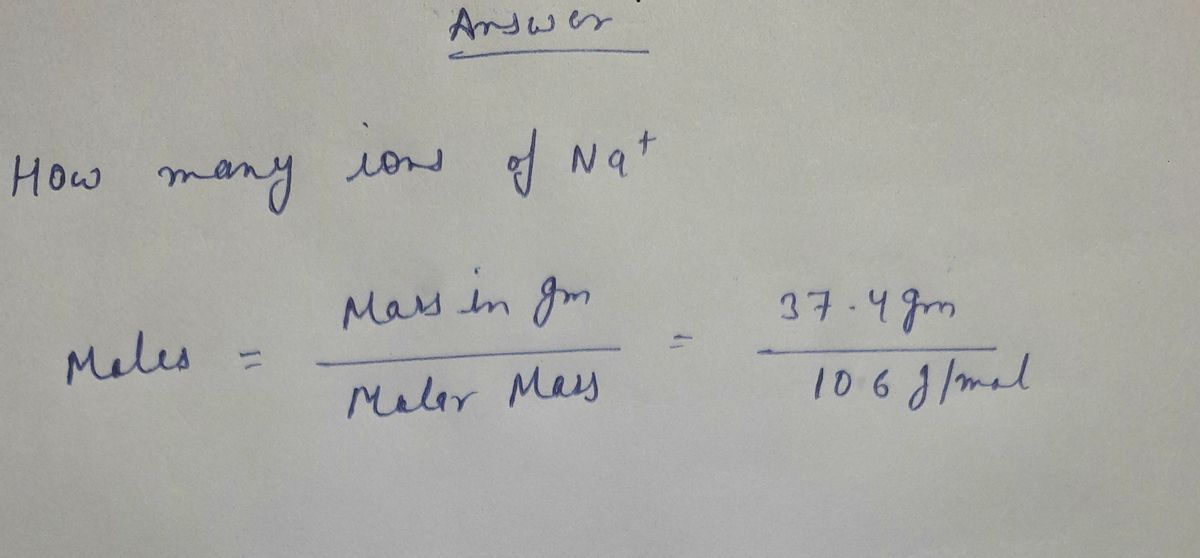 Chemistry homework question answer, step 1, image 1