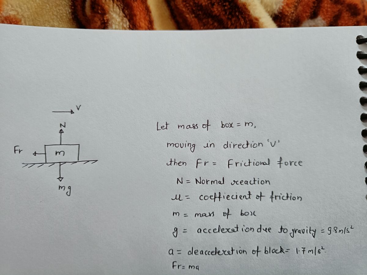 Physics homework question answer, step 1, image 1