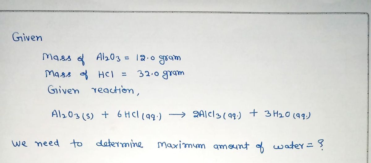 Chemistry homework question answer, step 1, image 1