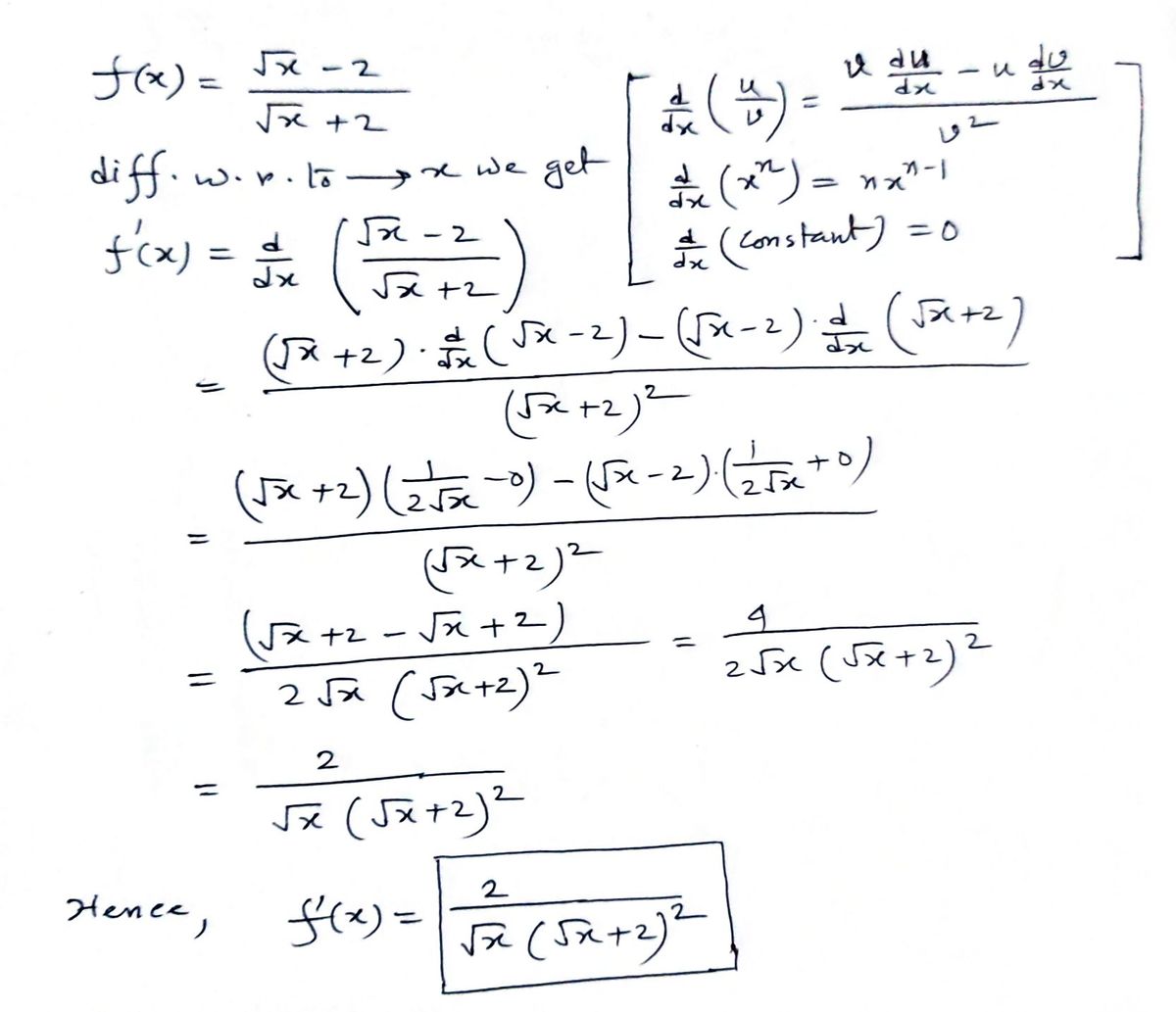 Calculus homework question answer, step 1, image 1