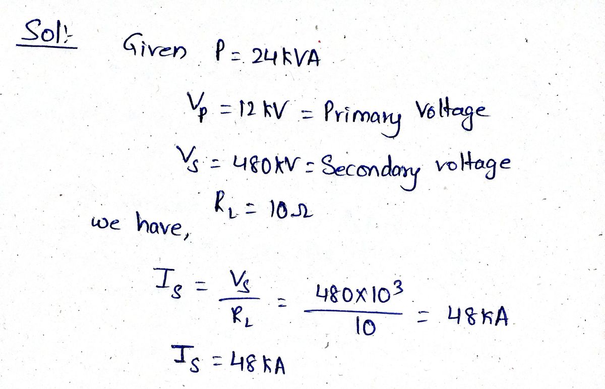 Electrical Engineering homework question answer, step 1, image 1