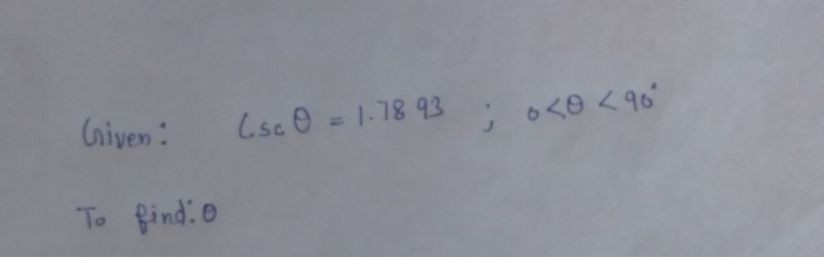 Trigonometry homework question answer, step 1, image 1