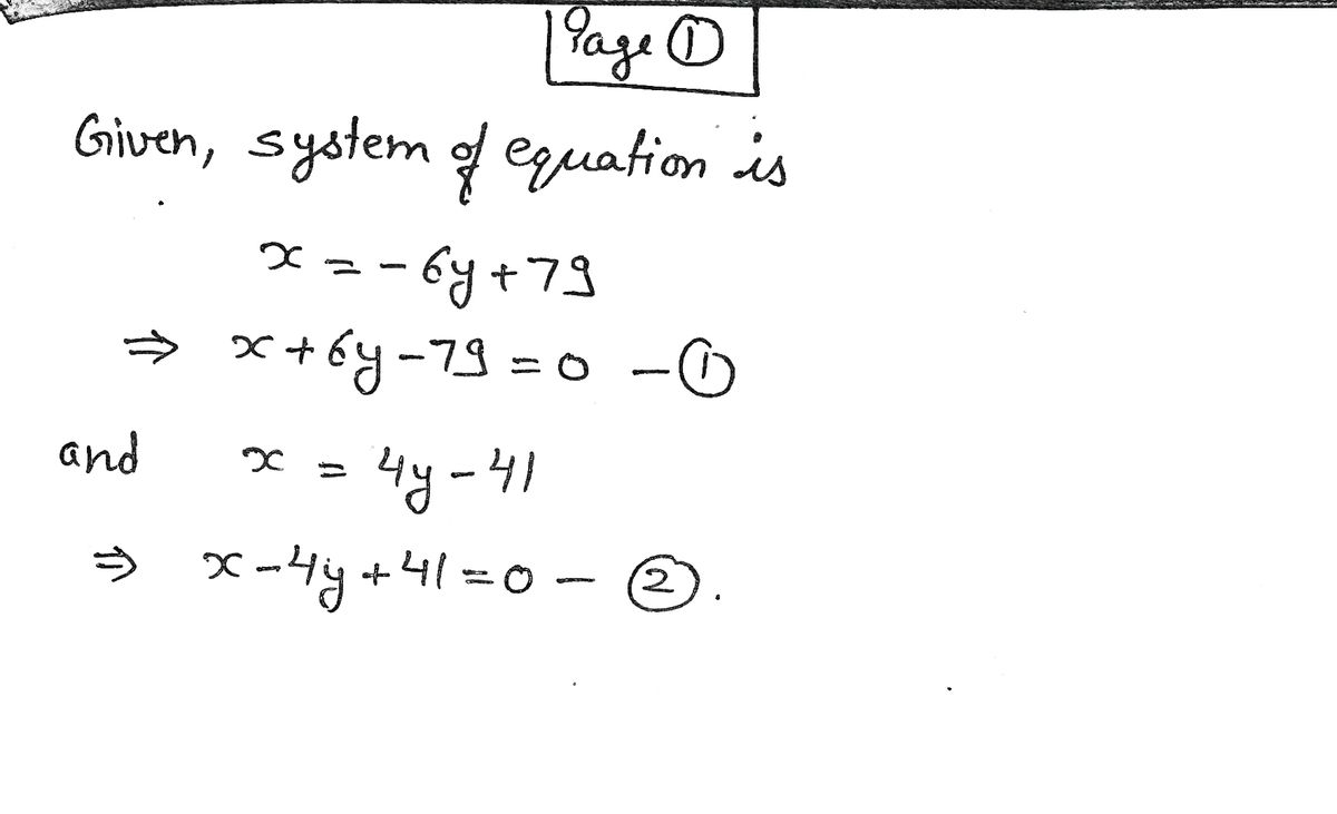 Algebra homework question answer, step 1, image 1