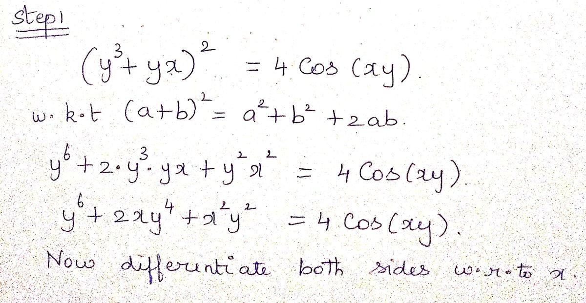 Calculus homework question answer, step 1, image 1