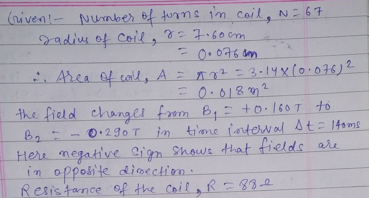 Physics homework question answer, step 1, image 1