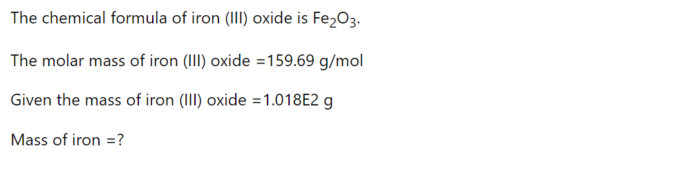 Chemistry homework question answer, step 1, image 1