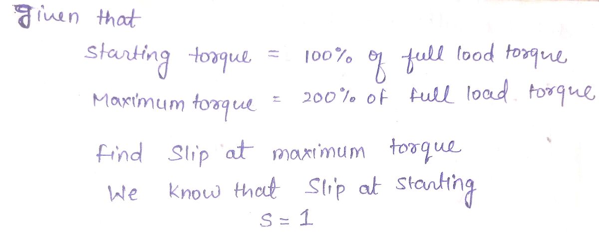 What is the difference between maximum torque and full load torque