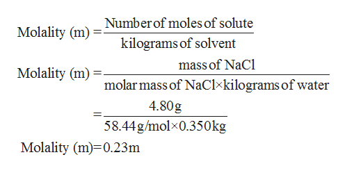 Answered 13.45 Calculate the molality of each of bartleby