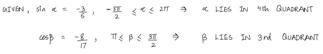 Trigonometry homework question answer, step 1, image 1