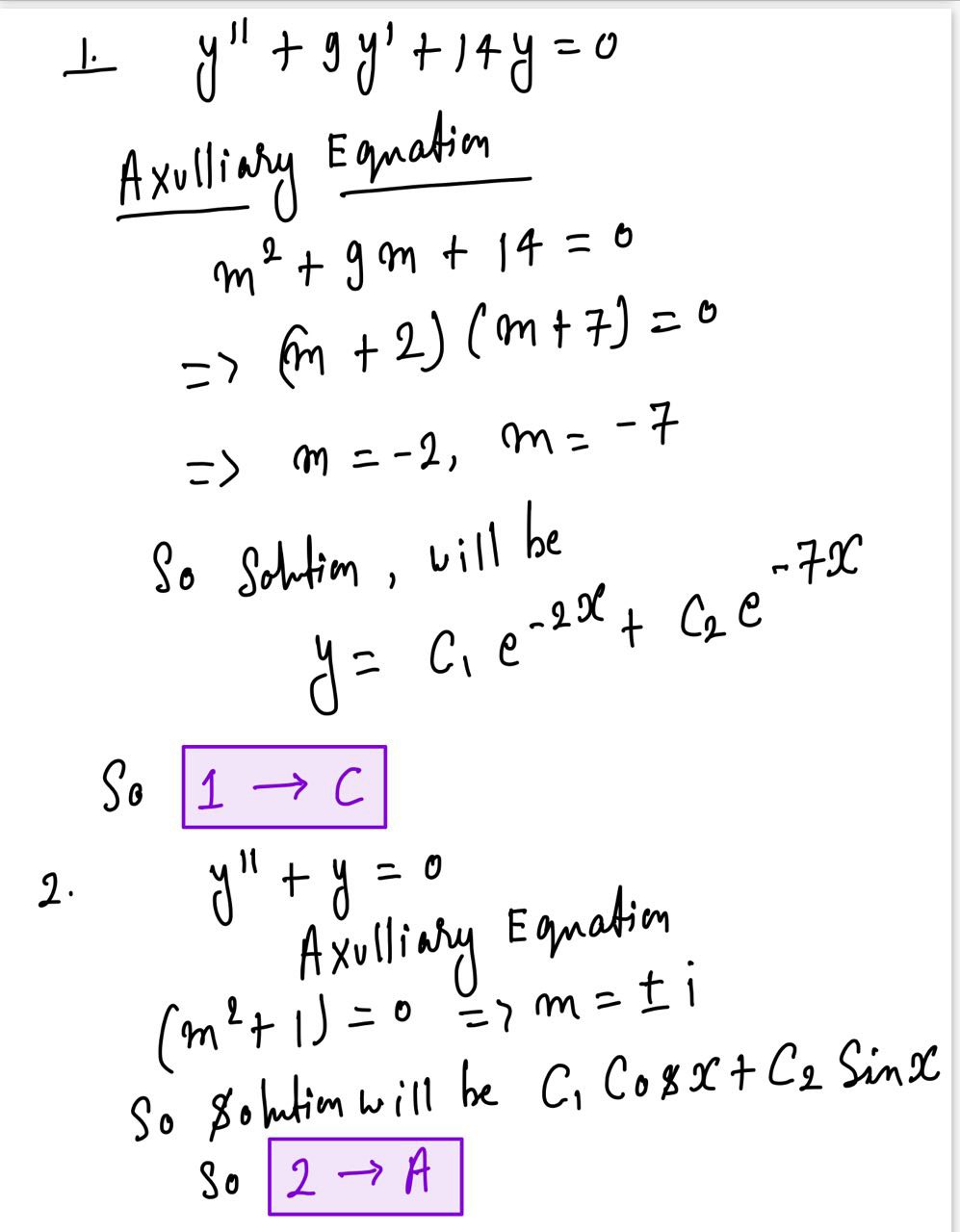 Algebra homework question answer, step 1, image 1