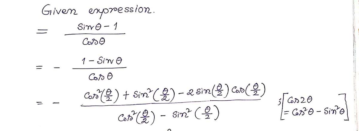 Trigonometry homework question answer, step 1, image 1