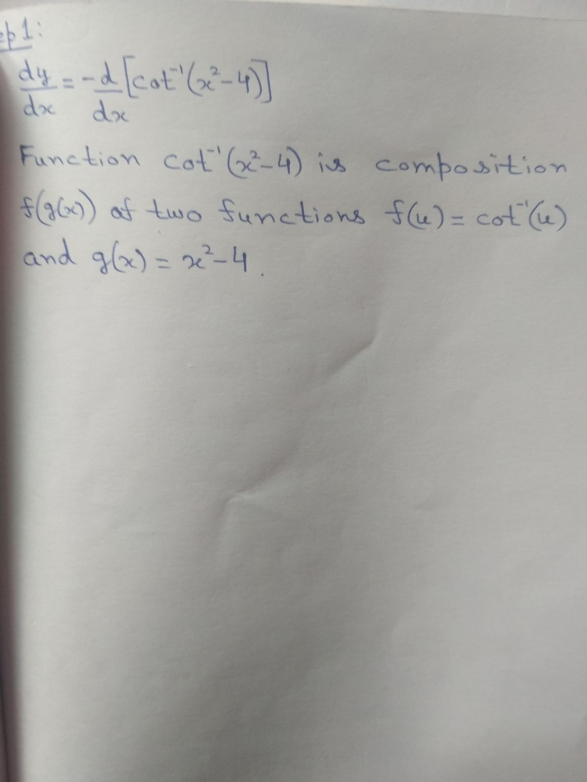 Calculus homework question answer, step 1, image 1