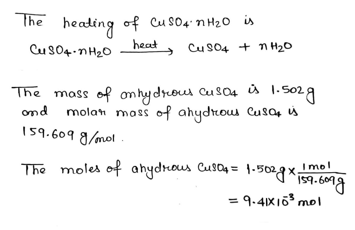 Chemistry homework question answer, step 1, image 1