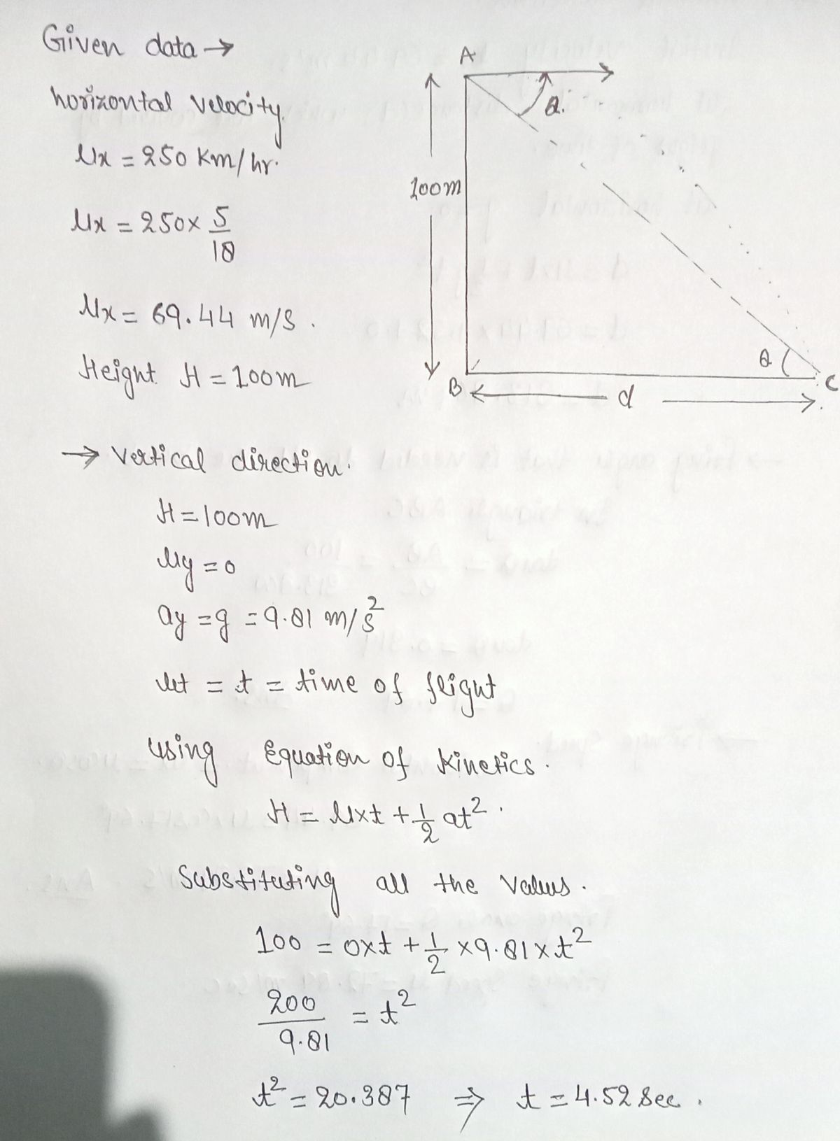 Physics homework question answer, step 1, image 1