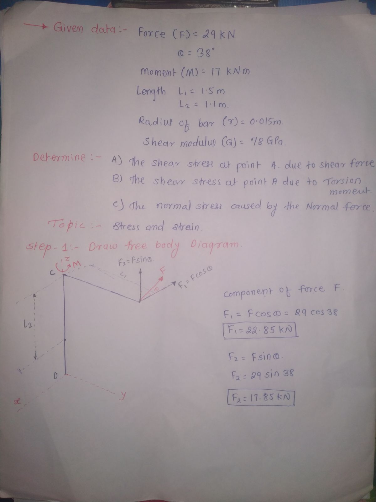 Mechanical Engineering homework question answer, step 1, image 1