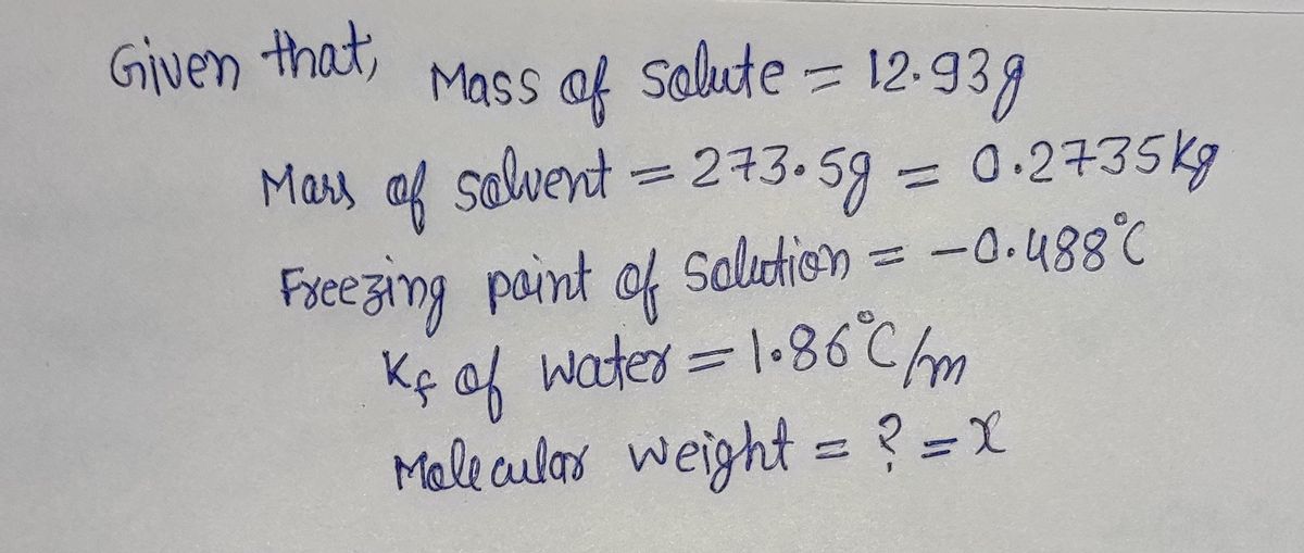 Chemistry homework question answer, step 1, image 1