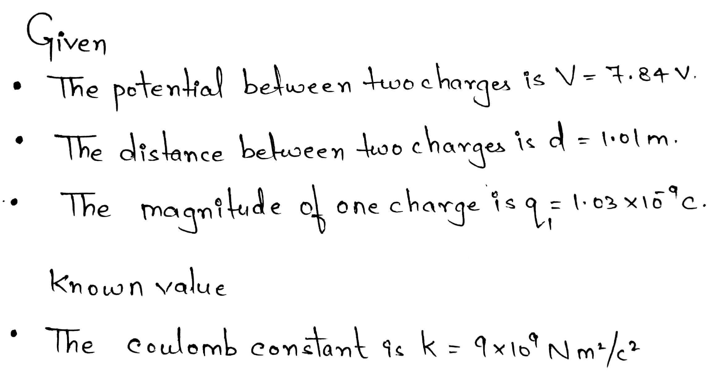 Physics homework question answer, step 1, image 1