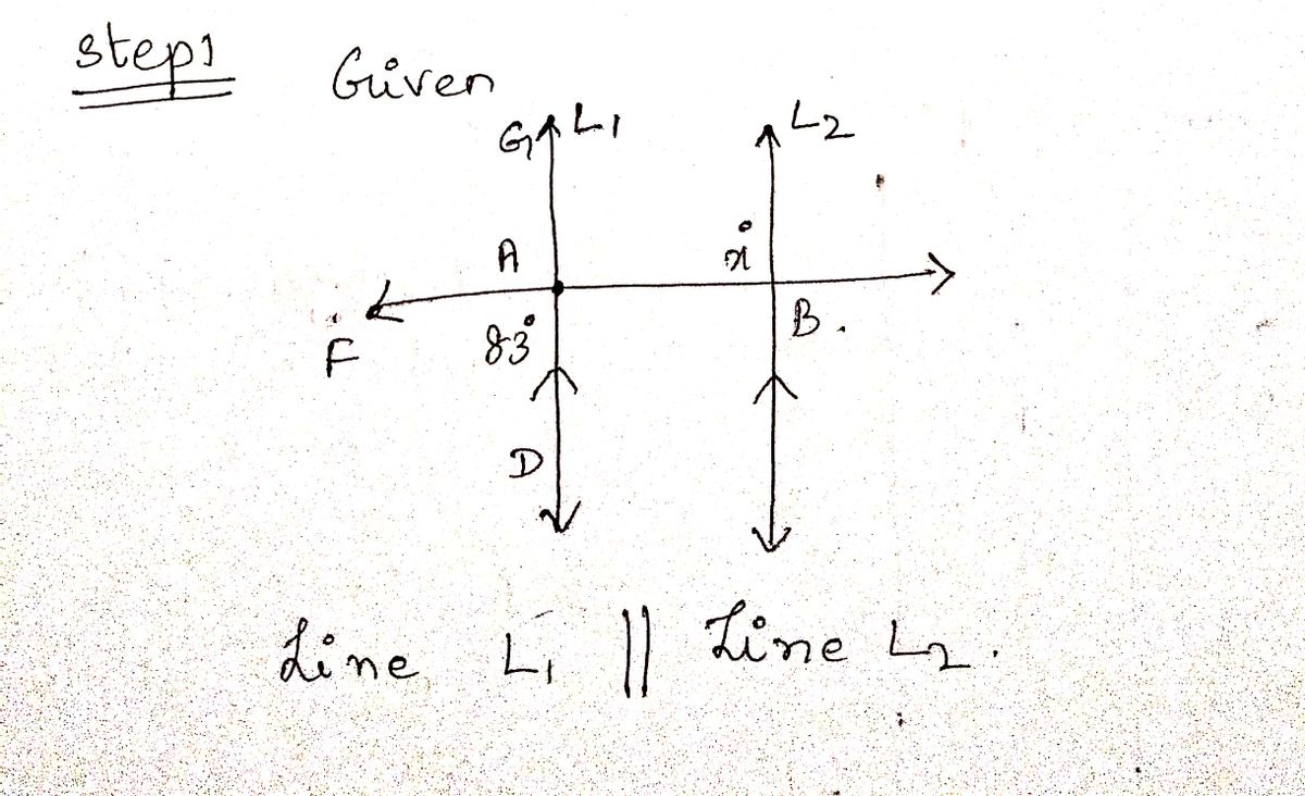 Geometry homework question answer, step 1, image 1