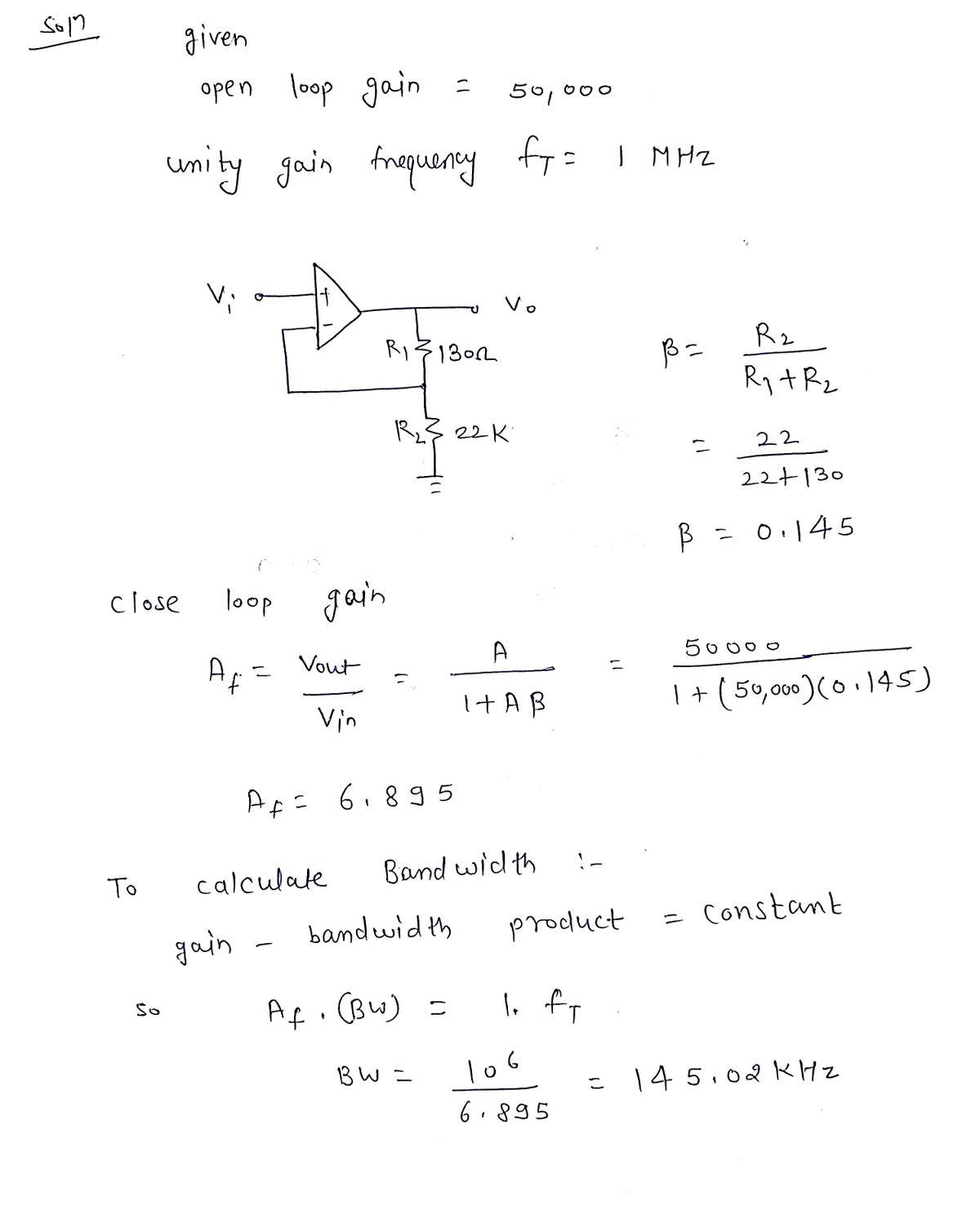 Electrical Engineering homework question answer, step 1, image 1