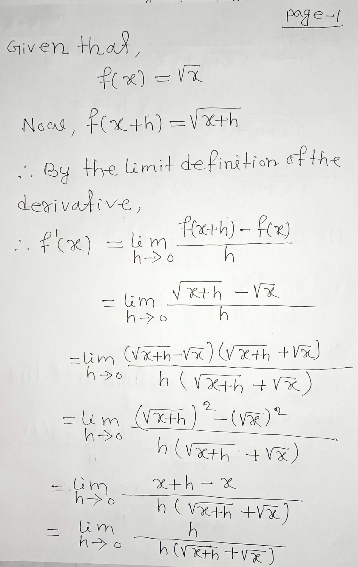 Calculus homework question answer, step 1, image 1