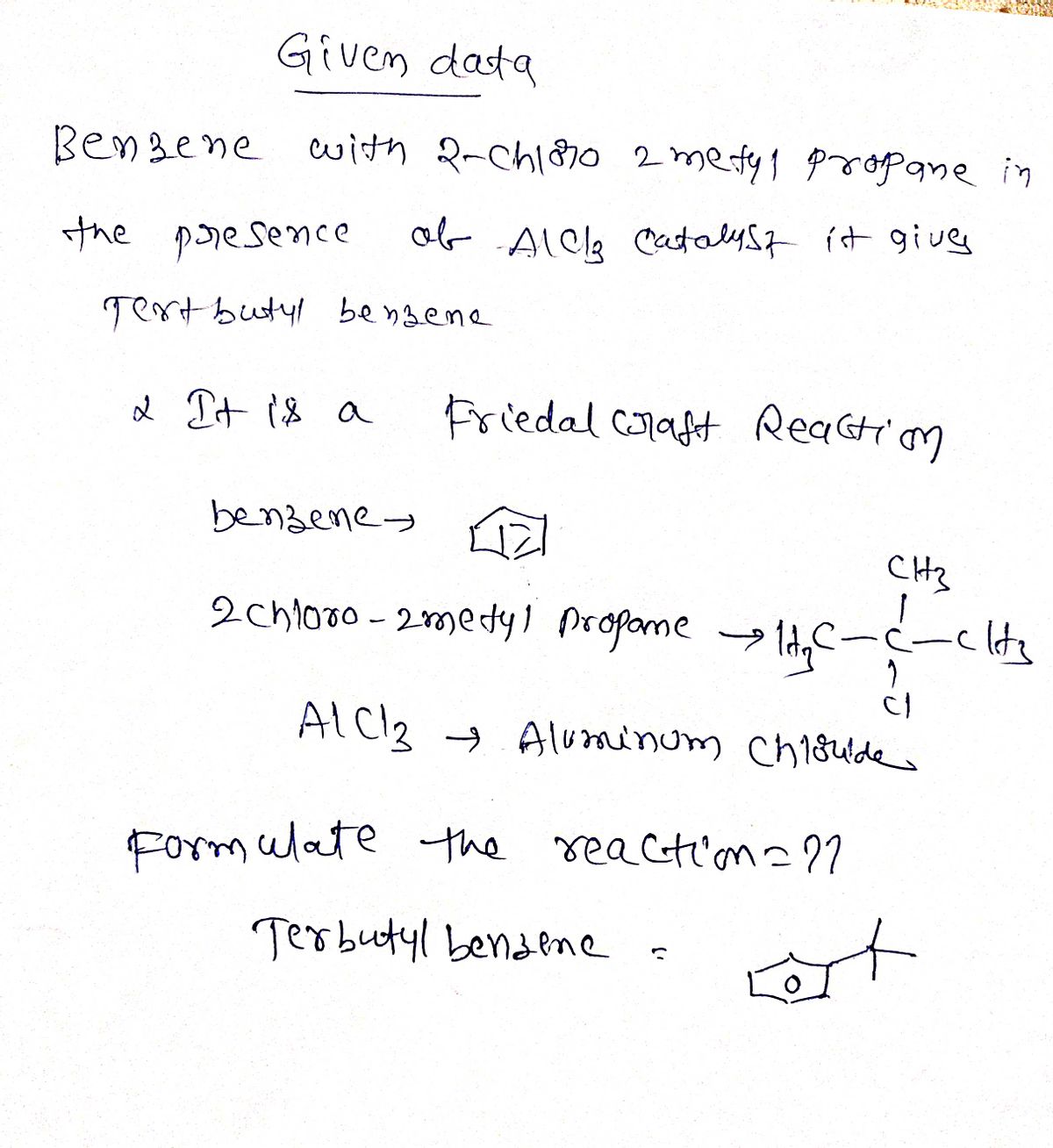 Solved: Formulate The Reaction Of Benzene With, 45% OFF