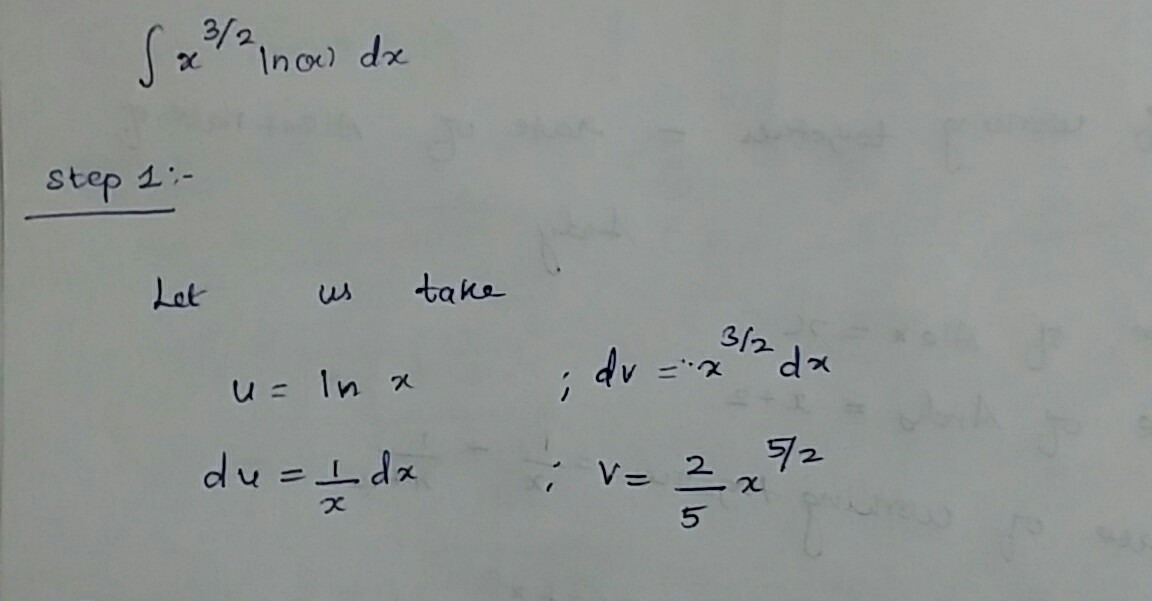 Calculus homework question answer, step 1, image 1