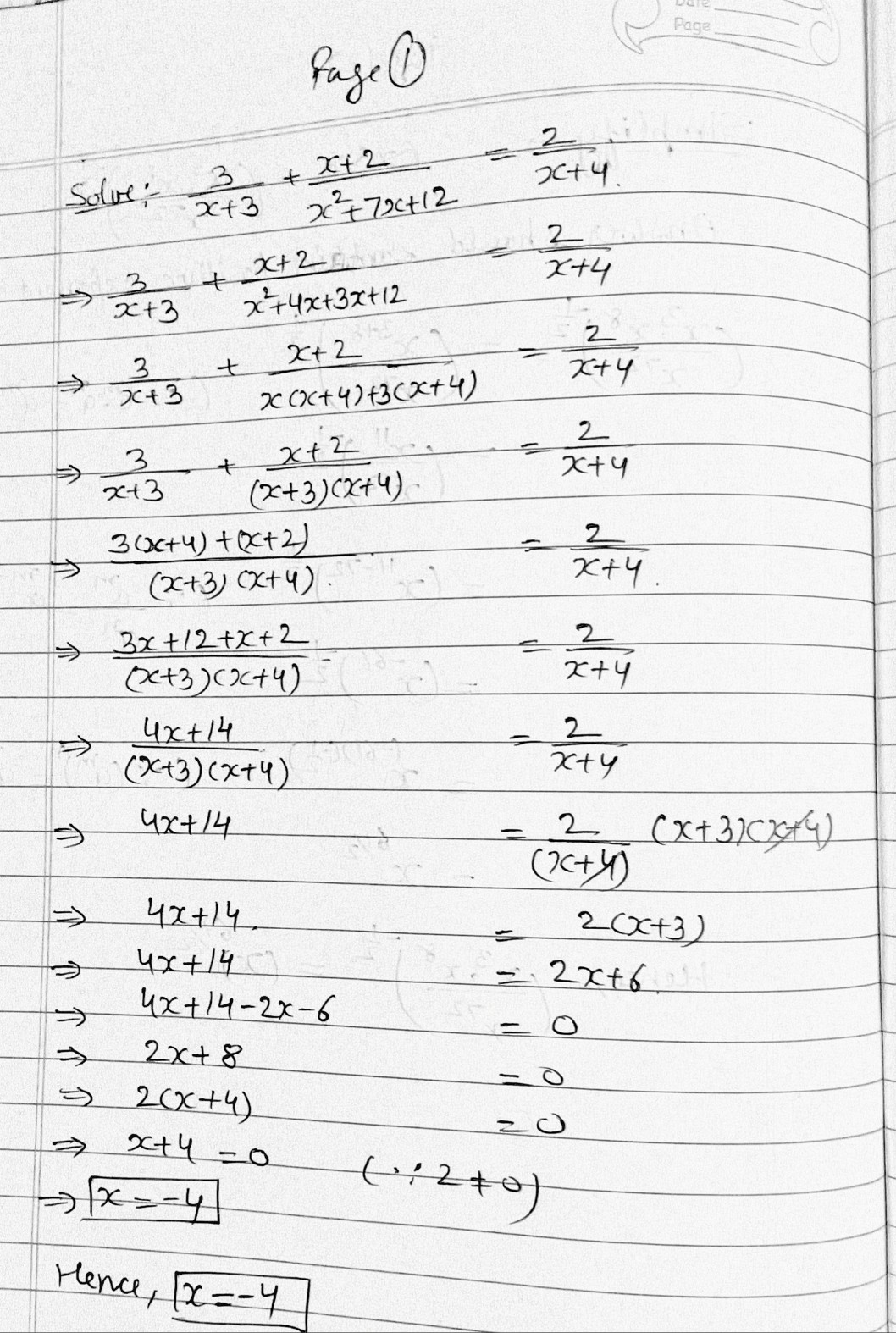 Algebra homework question answer, step 1, image 1