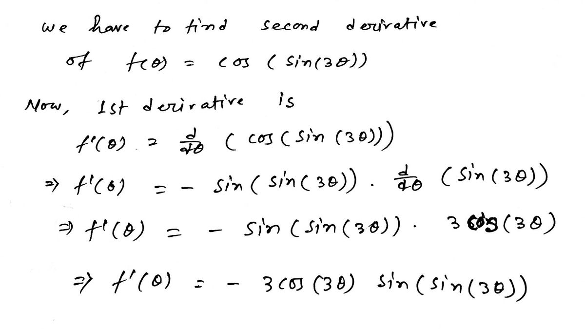 Answered: Find And Simplify The Second Derivative… | Bartleby